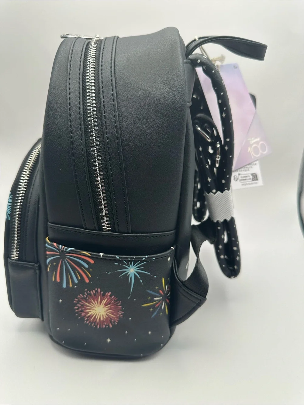 NWT Loungefly light up Disney Parks 100 Years Fireworks Mini Backpack